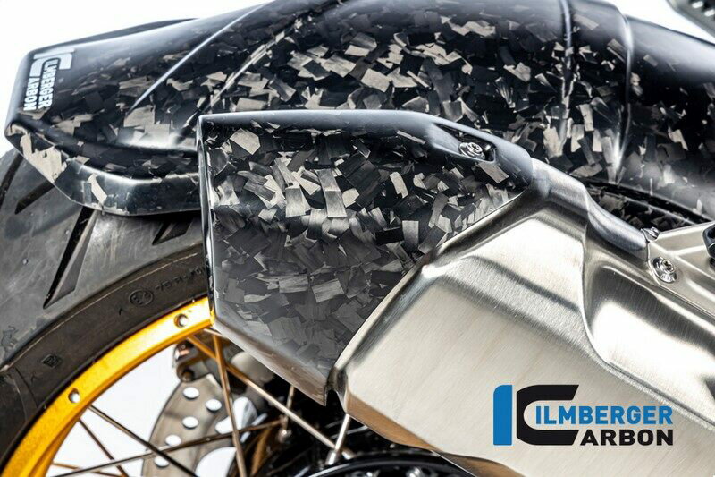 ILMBERGER イルムバーガー リアサイレンサー・プロテクターBDC(ブラック・ダイヤモンド・カーボン仕上げ) マット仕上げ(艶なし) マフラーエンドキャッ...