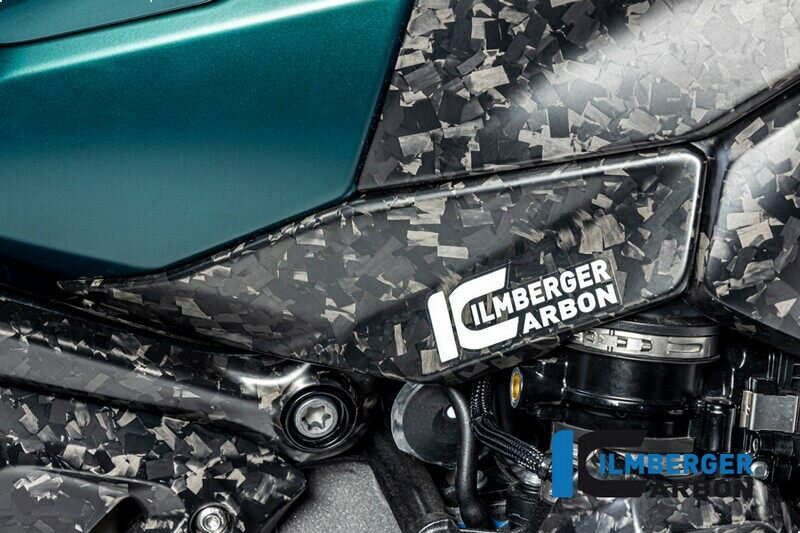 ILMBERGER イルムバーガー ロア タンクカバー 右側 BDC(ブラック・ダイヤモンド・カーボン仕上げ) マット仕上げ(艶なし) タンク関連 外装