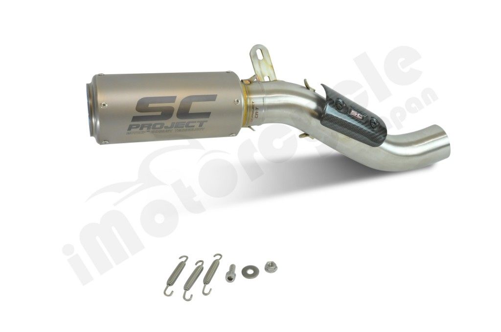 SC-PROJECT SCプロジェクト CR-Tスリップオンサイレンサー＆大径リンクパイプ MONSTER 821 DUCATI ドゥカティ スリップオンマフラー マフラー サイレンサー素材：チタンサイレンサー