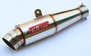 Mufflers - K2TEC ケイツーテック 汎用サイレンサー テーパー 3ピース 200・60.5 フック 補修・汎用サイレンサー マフラー