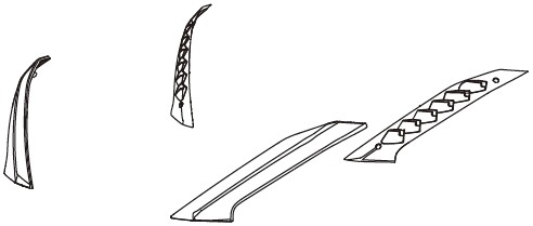 GIVI ジビ 【補修部品】トップケースリフレクター [Z4703R] V47 その他トップケース・テールボックスオ..