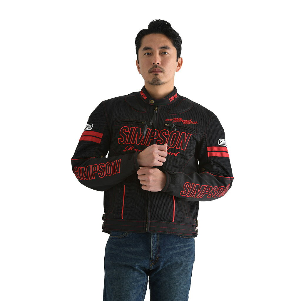 SIMPSON シンプソン NSM-2201 Riders Mesh Jacket［ライダース メッシュ ジャケット］ メッシュジャケ..