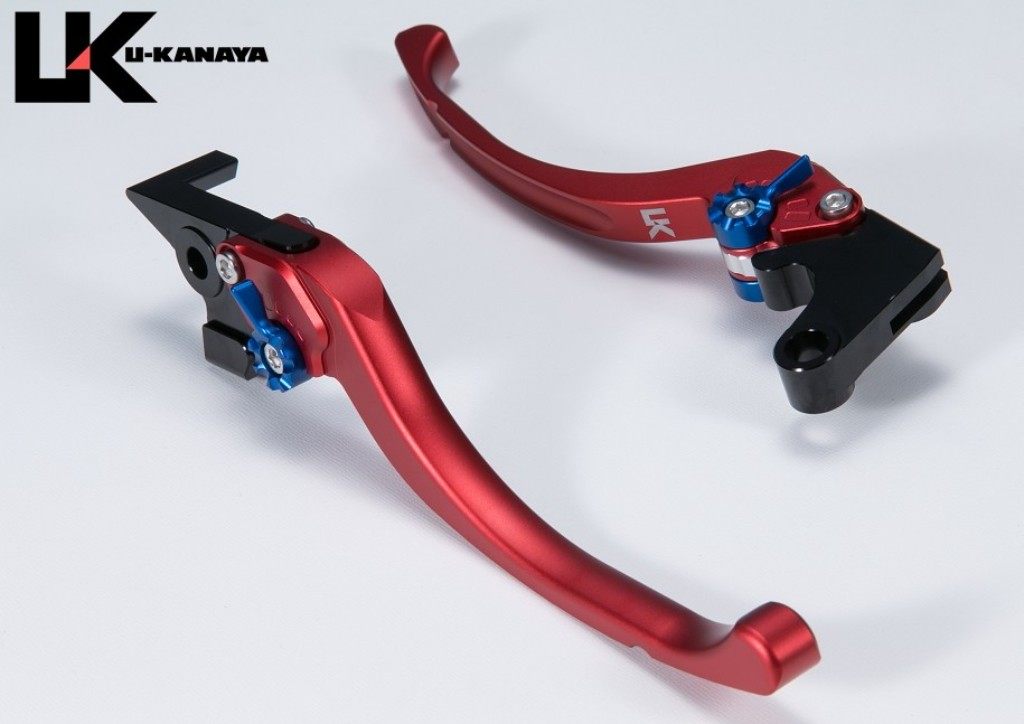 U-KANAYA ユーカナヤ ツーリングタイプ アルミビレットレバーセット マットカラー CBR400R 400X HONDA ホンダ ブレーキ・クラッチレバーセット ハンドル周辺パーツ ハンドル レバーカラー：マットレッド / アジャスターカラー：マットチタンカラー