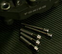 TITANIUM64 チタニウムロクジュウヨン ブレーキパッドピン・キャリパーブリッジボルトセット TOKICO 新型タイプチタンパッドピン キャリパーボルト・...