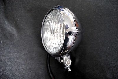 部品屋K&W 【Headlight】ヴィンテージヘッドライト ポリッシュ ヘッドライト 灯火...