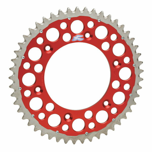 RENTHAL レンサル ツインリング リアスプロケット CR125 XR250 XR650 CR250 CRF150F CRF230F CRF250R CRF450R CRM250AR XR230 XR250バハ XR250モタード XR400R HONDA ホンダ ドリブンスプロケット・リアスプロケット 駆動系 丁数：51 / カラー：レッド