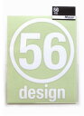 56design 56デザイン ロゴステッカー サークルロゴ140