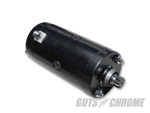 GUTS CHROME ガッツクローム PRESTLITEタイプ スターター　黒 SPORTSTERファミリー FLモデル HARLEY-DAVIDSON ハーレーダビッドソン その他エンジンパーツオプション・補修部品 エンジンパーツ エンジン