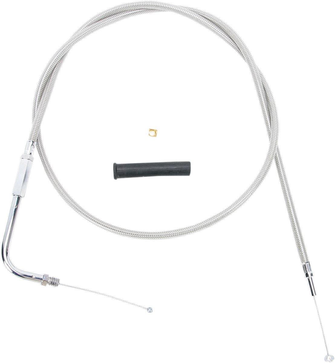 Drag Specialties ドラッグスペシャリティーズ スロットルケーブル ステンレス 24' 【CABLE THR STNLS [0650-1093]】 HARLEY-DAVIDSON ハーレーダビッドソン スロットルワイヤー・アクセルワイヤー ハンドル周辺パーツ ハンドル