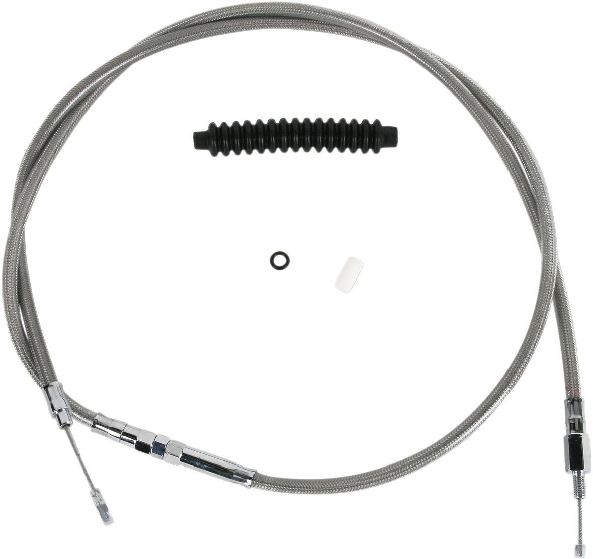 Drag Specialties ドラッグスペシャリティーズ クラッチケーブルステンレス 37000041-8' 【CABLE CLT 37000041-8'STN [0652-1924]】 XL 1200CP 2011 - 2017 1200V Seventy-Two 2013 2016 HARLEY-DAVIDSON ハーレーダビッドソン クラッチワイヤー ハンドル周辺パーツ