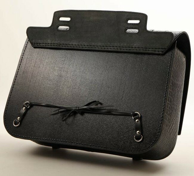 DEGNER デグナー クロコダイル柄レザーサドルバッグ サイドバッグ 車体用バッグ・...