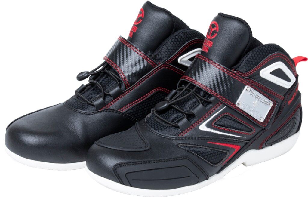 YeLLOW CORN イエローコーン YS-001 ライディングシューズ［ブラック／レッド］ ライディングシューズ フットウェア(2)