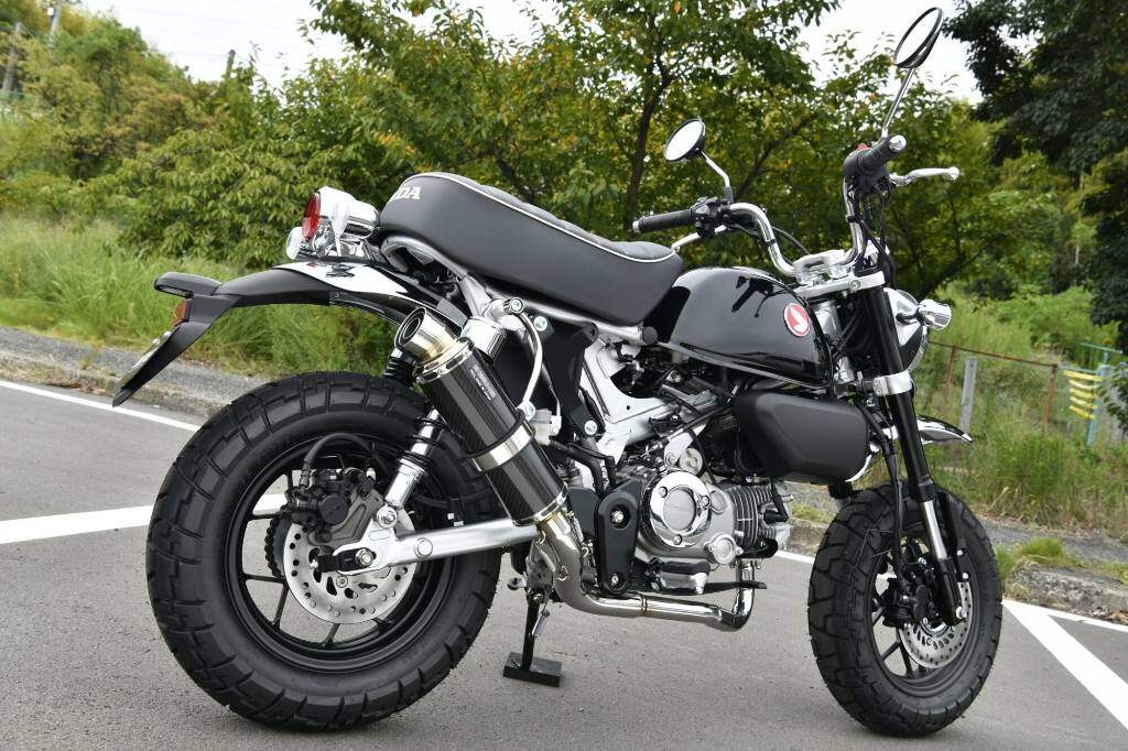 BEAMS ビームス R-EVO サイレンサー 政府認証 モンキー125 HONDA ホンダ フルエキゾーストマフラー マフラー サイレンサータイプ：カーボン(重量：2.5kg【純正5.1kg】)