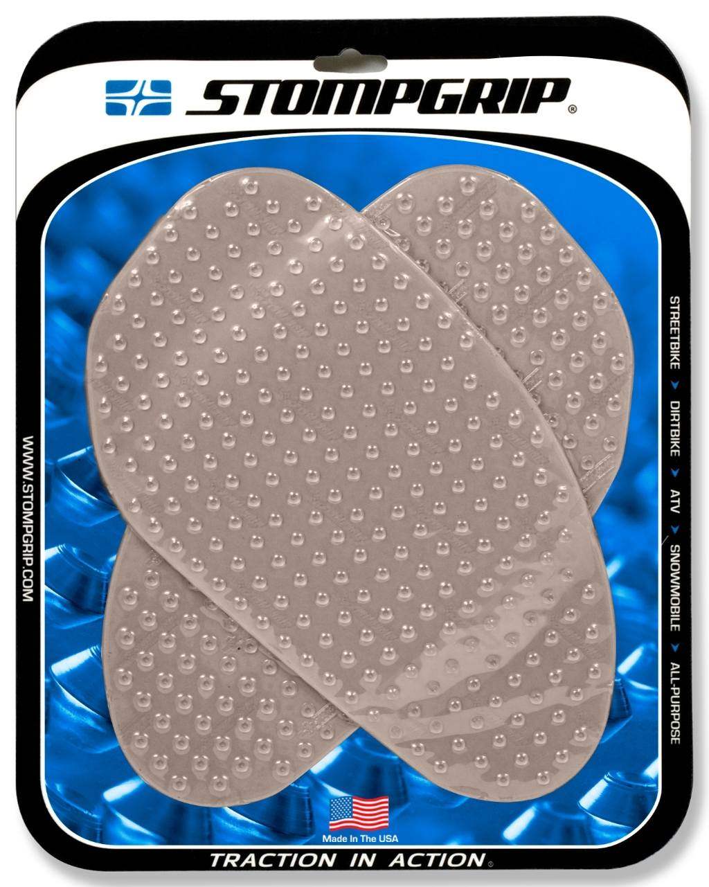 ■商品概要【サイズ】ラージ■詳細説明STOMP GRIPは世界各国のトップレーサー、トップスタントライダーに愛用されています。日本のサーキット、ストリートでも大好評。STOMP GRIPの愛用者は世界中で激増中です。【ストンプグリップの貼り方】1.貼付面の清掃を行ってください。(クリアをご使用の場合、汚れや水垢をコンパウンド等できれいに落としてから作業を行ってください)2.貼付面の脱脂を行ってください。3.位置決めを行います。4.空気が入らない様に端から貼ってください。裏紙は貼りながら剥がしてください。(端から時間をかけて、少しずつ確実にゆっくり貼ってください)ストンプグリップの粘着力が安定するまでには24時間が必要です。完全接着には72時間が必要です。完全接着前にご使用された場合、剥がれてしまったり、ずれてしまったりする場合があります。※フレーム面に貼付するストンプグリップは特にご注意ください。■注意点※ストンプグリップの接着剤はとても強力です。・フレーム面に貼付する際は特にご注意ください。・無理に剥がした場合、塗装が痛んだり剥がれたりする恐れがあります。剥がす際は、ヒートガンなどで暖めて、粘着力を低下させてから剥がしてください。※画像には他のカラー、商品が含まれている場合があります。※メーカー都合により商品の仕様変更がある場合がございます。ご了承ください。■適合車種&ensp;&ensp;&ensp;備考: 汎用