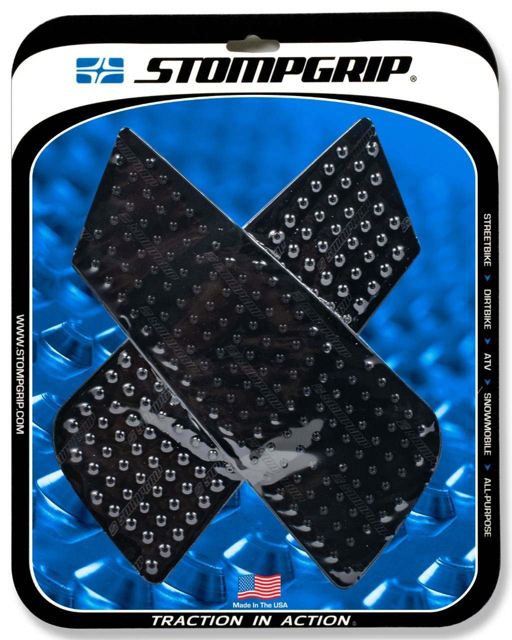 STOMPGRIP ストンプグリップ トラクションパッド ストリートバイクキット【VOLCANO】 カラー：ブラック