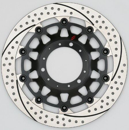 SUNSTAR サンスター PREMIUM RACING [プレミアムレーシング] フロントディスクローター CBR1000RR SP HONDA ホンダ ブレーキディスクローター ブレーキ 左用 / インナータイプ：M / アウター：ホール＆スリットタイプ / フローティングピンカラー：シルバー