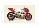 Y’S GEAR(YAMAHA) ワイズギア(ヤマハ) 1984 YAMAHA YZR500-OW76 Marlboro Yamaha Team Agostini A2ポスター