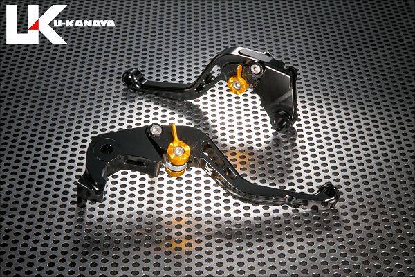 U-KANAYA ユーカナヤ スタンダードタイプ アルミビレットレバーセット SPEED TWIN 900 STREET CUP TRIUMPH トライアンフ ブレーキ・クラッチレバーセット ハンドル周辺パーツ ハンドル レバーカラー：ブラック / アジャスターカラー：ブラック