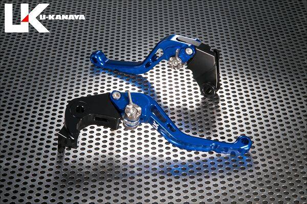 U-KANAYA ユーカナヤ スタンダードタイプ アルミビレットレバーセット SPEED TWIN 900 STREET CUP TRIUMPH トライアンフ ブレーキ・クラッチレバーセット ハンドル周辺パーツ ハンドル レバーカラー：ブルー / アジャスターカラー：ブルー
