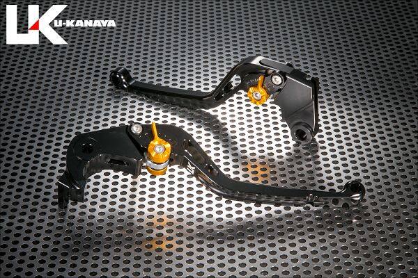 U-KANAYA ユーカナヤ スタンダードタイプ アルミビレットレバーセット SPEED TWIN 900 STREET CUP TRIUMPH トライアンフ ブレーキ・クラッチレバーセット ハンドル周辺パーツ ハンドル レバーカラー：ブラック / アジャスターカラー：グリーン