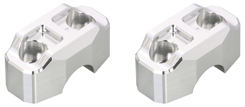 KITACO キタコ ハンドルアッパーホルダー ズーマーX モンキー125 ダックス125 グロム CT125ハンターカブ PCX125 E：HEV ハイブリッド PCX150 PCX160 フォルツァ-SI CL250 GB350 S HONDA ホンダ ハンドルバークランプ ハンドル周辺パーツ ハンドル カラー：シルバー