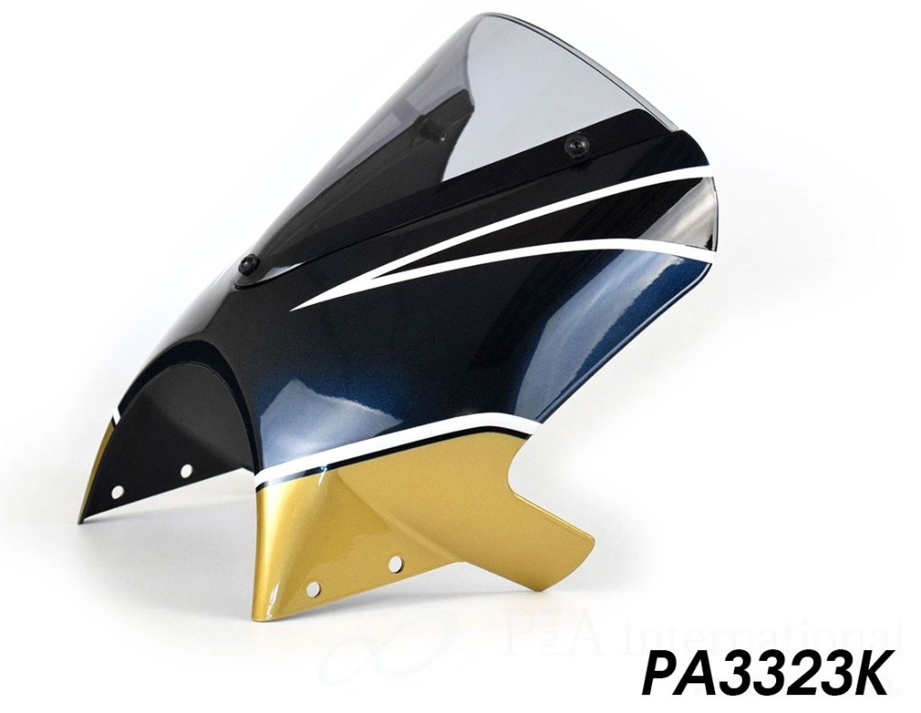 P&A International P&Aインターナショナル ヘッドライトフェアリング Z900RS KAWASAKI カワサキ アッパーカウル・フロントカウル カウル関連 外装 カラー：メタリックブルー／ゴールド
