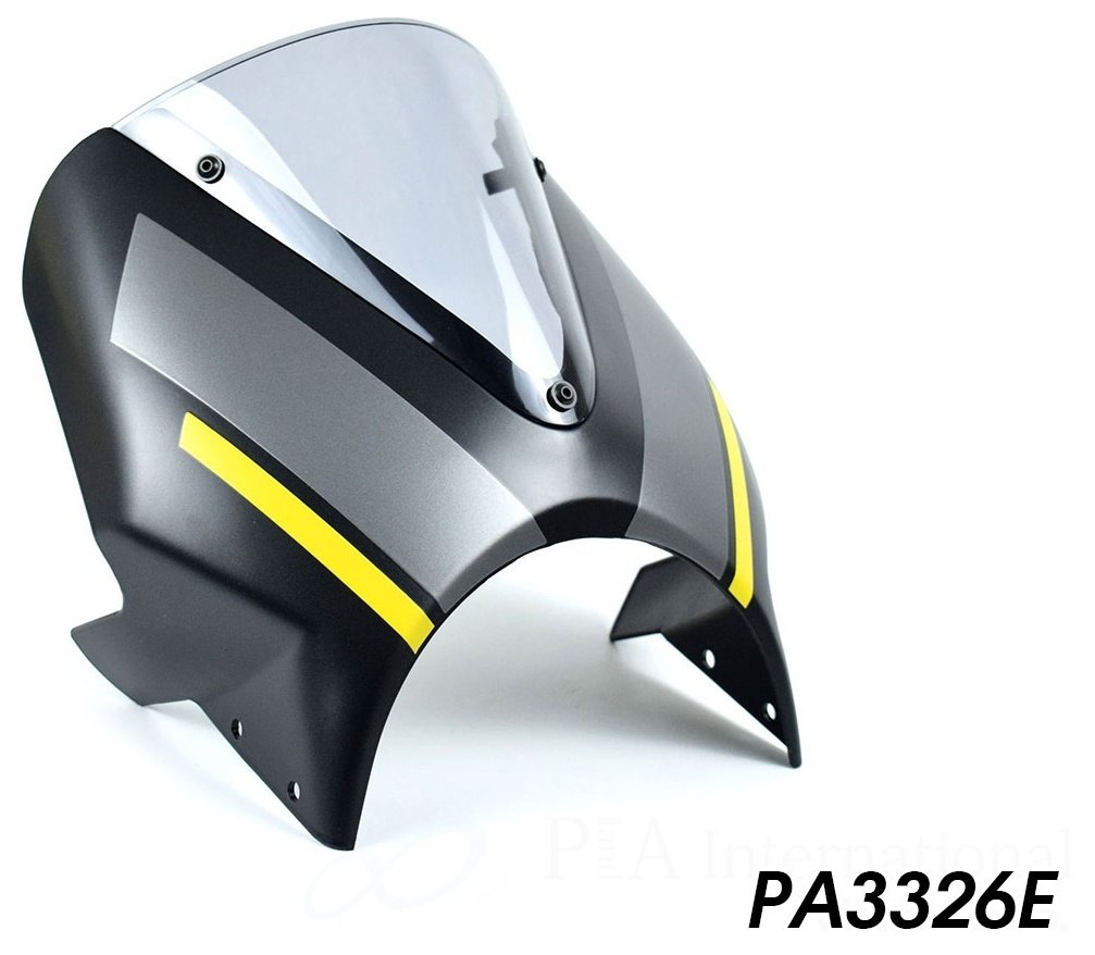 P&A International P&Aインターナショナル ヘッドライトフェアリング Speed Twin 1200 TRIUMPH トライアンフ アッパーカウル・フロントカウル カウル関連 外装 カラー：マットストームグレイスキーム
