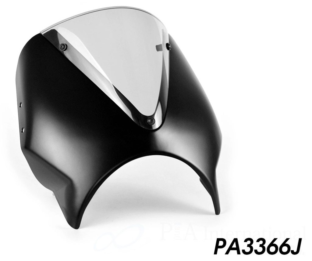 P&A International P&Aインターナショナル ヘッドライトフェアリング TRIDENT 660 TRIUMPH トライアンフ アッパーカウル・フロントカウル カウル関連 外装 カラー：マットジェッドフラック