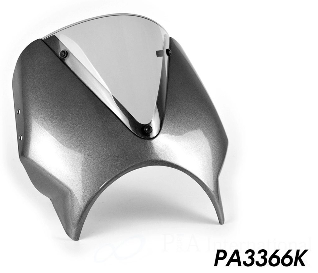 P&A International P&Aインターナショナル ヘッドライトフェアリング TRIDENT 660 TRIUMPH トライアンフ アッパーカウル・フロントカウル カウル関連 外装 カラー：シルバーアイス