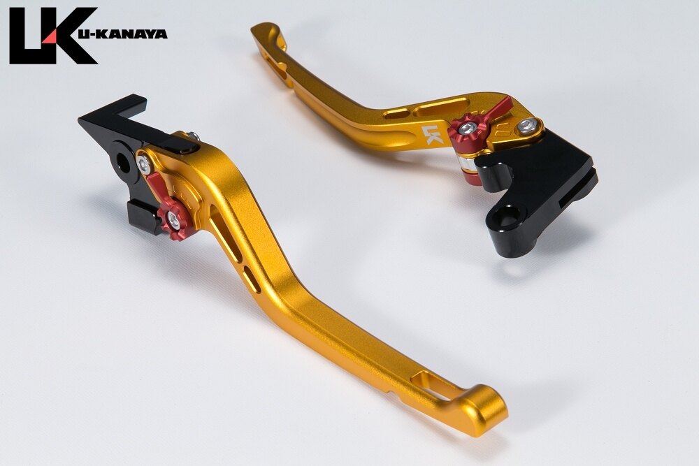 U-KANAYA ユーカナヤ GPタイプ アルミビレットレバーセット マットカラー Z900 SE KAWASAKI カワサキ ブレーキ・クラッチレバーセット ハンドル周辺パーツ ハンドル レバーカラー：マットゴールド / アジャスターカラー：マットブラック
