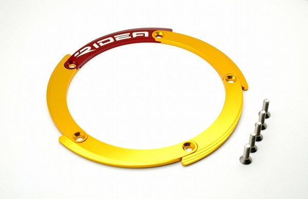 SPEEDRA スピードラ リヤホイールプーリーカバー TMAX530 YAMAHA ヤマハ その他プーリーオプション・補修部品 スクーター駆動系 駆動系 カラー：ゴールド/レッド