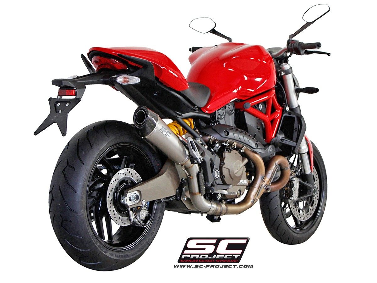 SC-PROJECT SCプロジェクト コニック スリップオンサイレンサー MONSTER 821 DARK STRIPE DUCATI ドゥカティ スリップオンマフラー マフラー