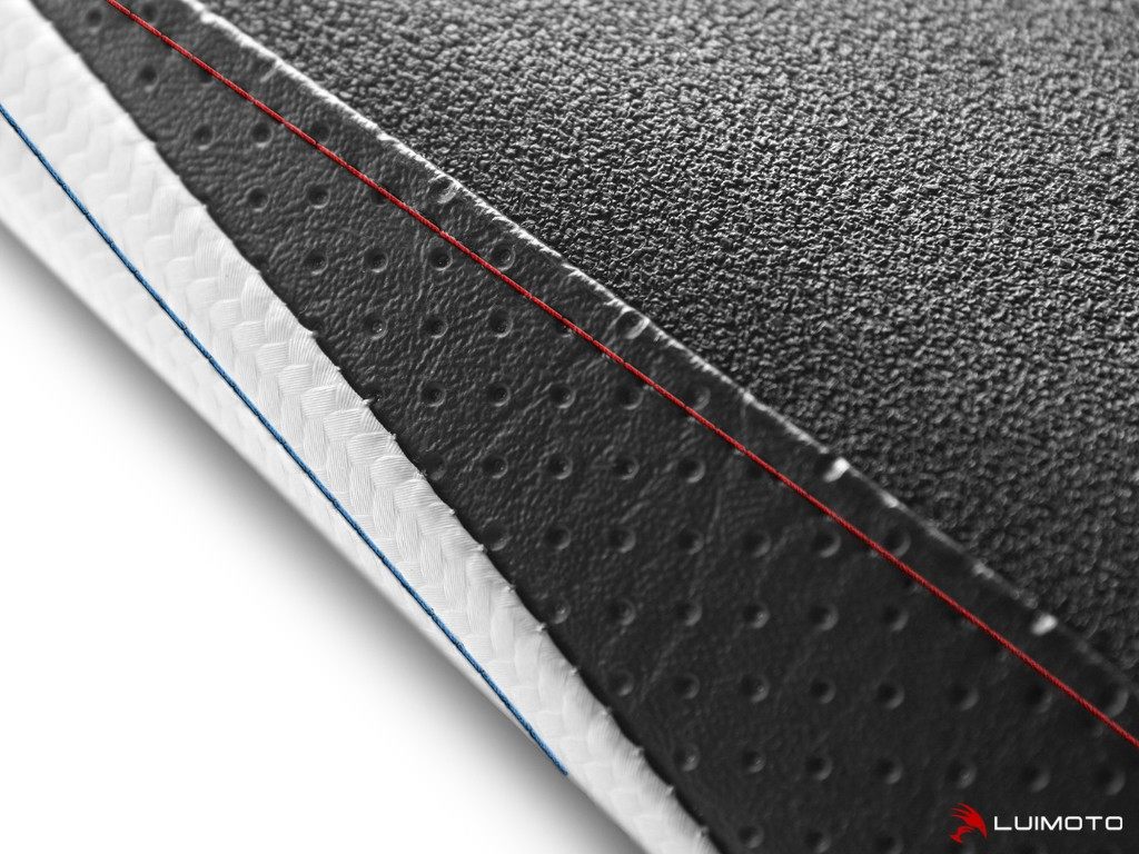 LUIMOTO ルイモト リアシートカバー Motorsports S1000R BMW シートカバー シート関連 外装 カラー／素材：スエード／TEC-GRIP／PERF ブラック／CF ブラック／レッド ステッチ