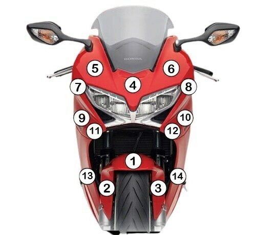 EAZI-GUARD イージーガード 車種別ストーンチッププロテクションフィルム VFR800 HONDA ホンダ プロテクションフィルム・保護フィルム 外装 カラー：マットサーフェス（艶なし）