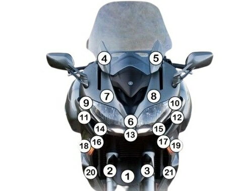 EAZI-GUARD イージーガード 車種別ストーンチッププロテクションフィルム FJR1300A YAMAHA ヤマハ プロ..