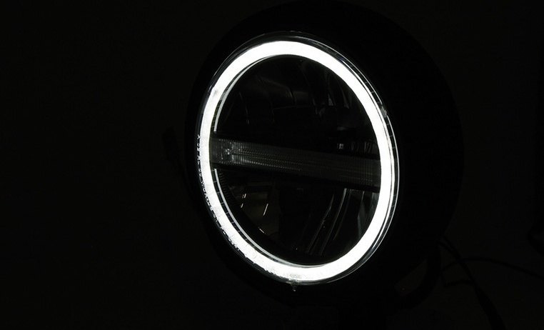 Highsider ハイサイダー 5 3／4 インチ LED ヘッドライト ペコス タイプ6 TFL付き 灯火類 電装系