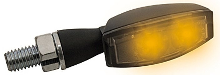 ■商品概要【メーカー品番】204-300カラー：ブラックティント■詳細説明HIGHSIDER LED indicators BLAZEThe BLAZE model combines powerfulLEDtechnology with a modern design． The tinted glassblendsharmoniously into the high-quality black metal housing．Theindicators contain small， waterproof plugs and a rubberhandle，E-approved．ight in the right direction with HIGHSIDER’sinnovativeseries of indicators． Show not only where you’re going，but who youare．This is trend-setting design at itsfinest．Dimensions:A:approx． 40 mmB: approx． 55 mmC: approx． 20 mmD:19 mmthreaded boltM8 x 1．25 mm， length: approx． 20mmConnections:Black cable = ground(-)Red cable = turn signal(+)Scope of supply: 1 pairOptionalorder: Matching rearlight-indicator unit: Art．-Product No． 254-300■注意点※輸入品のため、説明書が付属する場合、外国語の説明書となります。※メーカー都合により商品の仕様変更がある場合がございます。ご了承ください。　※画像はイメージです。