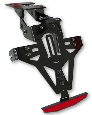 ■商品概要【メーカー品番】280-71100■詳細説明Model-specific license plate holder from HIGHSIDER incl．licenseplate light and reflectorCustom-made for your bikeLicense plate holder in a bundle with a license platelight，areflector and a price advantage compared to orderingthecomponents separatelyHigh-quality processed license plate holder made ofblack，powder-coated steel - weather-resistant andlong-lasting．Thanks to a continuously adjustable inclination angle， theholderhas an excellent fit．No need to change any fairing parts．The license plate holderis perfectly tailored to your bikeandensures with a maximum of quality and functionality that youcaneasily design your bike according to your wishescan．Details:- Black powder-coated- The license plate holder is suitable for every type oflicenseplate (width 175 mm)- No fairing parts have to be changed-Angle of inclination is individually adjustable- Very good fit， sporty look- Turn signal holders are continuously adjustable- Turn signal holder with 10．5 mm bore for the turn signals-License plate light and reflector are E-approved- The carrier is not subject to registrationScope of delivery:- License plate holder- Turn signal holder- Fastening screws-T-bracket for reflectors- licence plate light- reflectorsTip:Clamp the licence plate instead of drilling with theuniversallicence plate frame: Art．-No． 282-010．If you do not havemodel-specific license plate holders foryourvehicle， our universal license plate holders in 8 differenttypesare certainly a good alternative．Technical details of theFixings:KZH bracket: 2 x M6 screws， 2 x lock nut， 1 x locking screwturn signal bracket: 2 x M4 pan-head screws， 1 x self-locking nut■注意点※ナンバープレートサイズが日本の規格ではありませんので、取り付ける際にはステーによる加工などが必要なりますのでご注意下さい。※輸入品のため、説明書が付属する場合、外国語の説明書となります。※メーカー都合により商品の仕様変更がある場合がございます。ご了承ください。　※画像はイメージです。