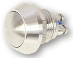 ■商品概要【メーカー品番】240-080標準カラー：シルバー■詳細説明HIGHSIDER buttons made of stainless steel for the operationandcontrol of all instruments．High quality push button， very robust and protectedagainstvibrations and splash water (IP65)． The ergonomic pressurepointprovides feedback during operation．Precisely tuned - the extensive range of accessories fromHIGHSIDERis perfectly tailored to your motorcycle． With a maximumof qualityand functionality you can easily design your bikeaccording to yourwishes．DimensionsDiameter: 17．5 mmTotal length: 22．7 mmInstallation length: 15．5 mmInstallation diameter: 12 mmTechnical data:Switching capacity: 2A / 36V DCScope of delivery: 1 piece■注意点※輸入品のため、説明書が付属する場合、外国語の説明書となります。※メーカー都合により商品の仕様変更がある場合がございます。ご了承ください。　※画像はイメージです。