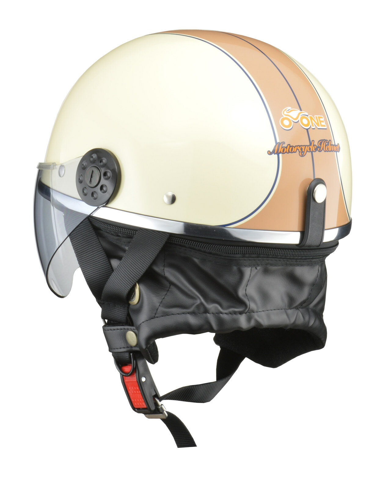 LEAD工業 リード工業 O-ONE(オーワン) シールド付ハーフヘルメット 半帽タイプヘルメット ヘルメット