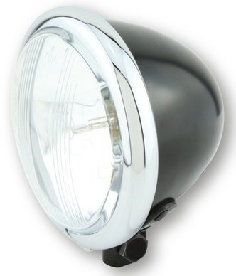 Blinkers, Taillights, Headlights - Shin-Yo シンヨー 4 1/2' headlight Bates Style black chrome ring ヘッドライト 灯火類 電装系