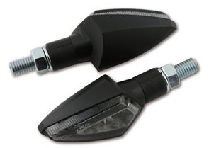 ■商品概要【メーカー品番】204-082Homologation：CE homologatedMaterial：ABSCover color：SmokedLight type：LEDColor：BlackPacking：by pair■詳細説明SHIN YO LED turn signal／position light V-SCOPE， forfrontE-approvedModern 2-in-1 turn signal with black plastic housing inarrowheadshape and slightly tinted glass． Innovative lightingtechnologywith very bright SMD LEDs． In the centre of the lightarea is theindicator and in the outer area in V-shape the wellvisibleposition light． This beautifully shaped 2-in-1 turn signalwith atotal width of 6．6 cm with handle has a pleasing size， nottoo bigand not too small．Dimensions：Height： 30，5 mmWidth： 54 mmDepth： 27，5 mmRubber handle 12 mmTotal width with rubber handle： 66 mmThreaded bolt： M8x 1，25Application：yellow cable = flasher (＋)white cable = position light (＋)black cable = ground (-)scope of supply： 1 paircan be ordered as an option：fitting LED taillight／indicator， order no． Product No．： 254-082■注意点※輸入品のため、説明書が付属する場合、外国語の説明書となります。※メーカー都合により商品の仕様変更がある場合がございます。ご了承ください。　※画像はイメージです。