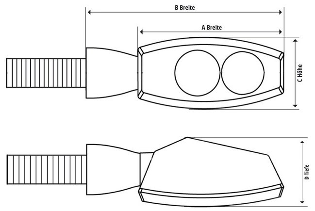 Shin-Yo シンヨー Shorty Fin LED Indicators ウインカー 灯火類 電装系