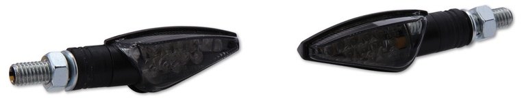 ■商品概要【メーカー品番】203-092Homologation：CE homologatedMaterial：ABSCover color：SmokedLight type：LEDColor：BlackPacking：by pair■詳細説明SHIN YO LED Turn Signal TOLEDOThe latest lighting technology in a robust plastic housing inblackwith tinted glass， E-tested．Dimensions：A： 50 mmB： approx． 62．5 mmC： 22 mmD： 27 mmThreaded Bolts： M8Technical Data：Yellow Cable = Turn Signal (＋)Black Cable = Ground (-)Scope of Supply： 1 1■注意点※輸入品のため、説明書が付属する場合、外国語の説明書となります。※メーカー都合により商品の仕様変更がある場合がございます。ご了承ください。　※画像はイメージです。