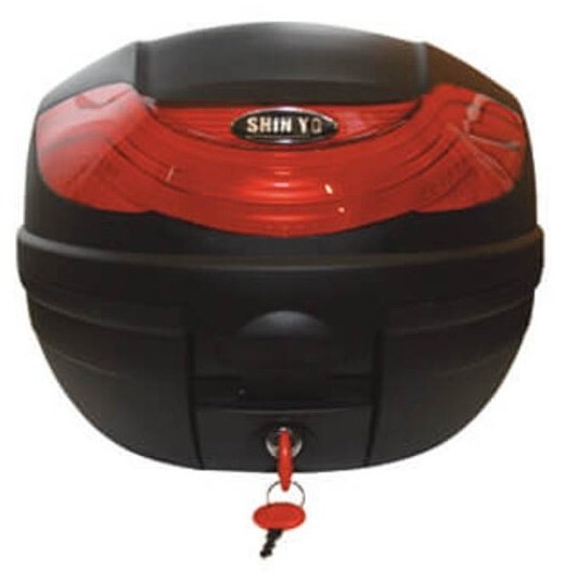 ■商品概要【メーカー品番】550-510■詳細説明SHIN YO Top Case TORINOBlack Top Case with 32 liters volume． It offers storage space for1helmet．Outside dimensions：Height： 305 mmWidth： 420 mmDepth： 400 mmScope of delivery： 1 piece incl． retaining plate andmountingmaterialNote：The case is fixed to the base plate from inside with ascrew，anti-theft protection． To remove the case the screw has tobescrewed on the inside first．■注意点※輸入品のため、説明書が付属する場合、外国語の説明書となります。※メーカー都合により商品の仕様変更がある場合がございます。ご了承ください。　※画像はイメージです。