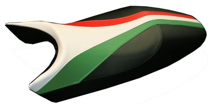 Tappezzeria Italia タッペッツェリア イタリア 純正シート用カバー FRECCIA MONSTER 400 695 750 800 900 1000 DUCATI ドゥカティ シートカバー シート関連 外装 張替え：あり / カラー：レッド／ホワイト／グリーン