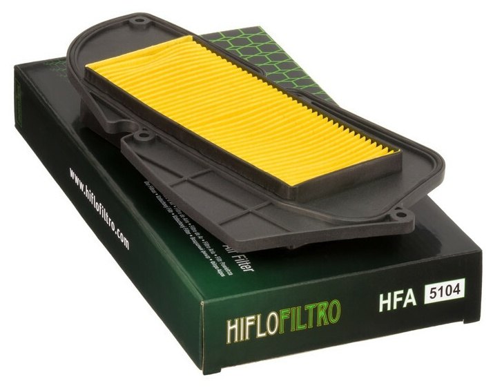 HIFLOFILTRO ハイフローフィルトロ エアフィルター - HFA5104 HD 125 4T E2 EVO E3 2 200 EFI CBS SYM エアクリーナー・エアクリーナーエレメント 吸気関連 エンジン