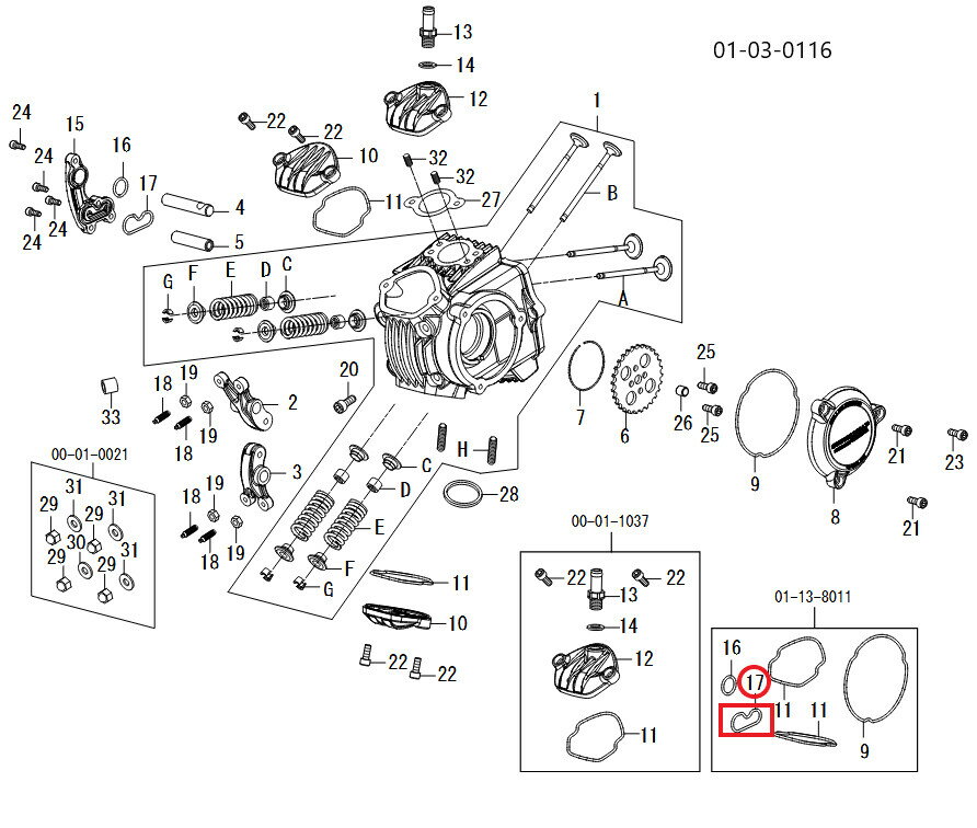 SP武川 SPタケガワ 【補修部品RシリンダーヘッドサイドカバーOリング(5個)/Monkey/SuperHead 4-Valve用 モンキー HONDA ホンダ エンジンガスケット エンジンパーツ エンジン