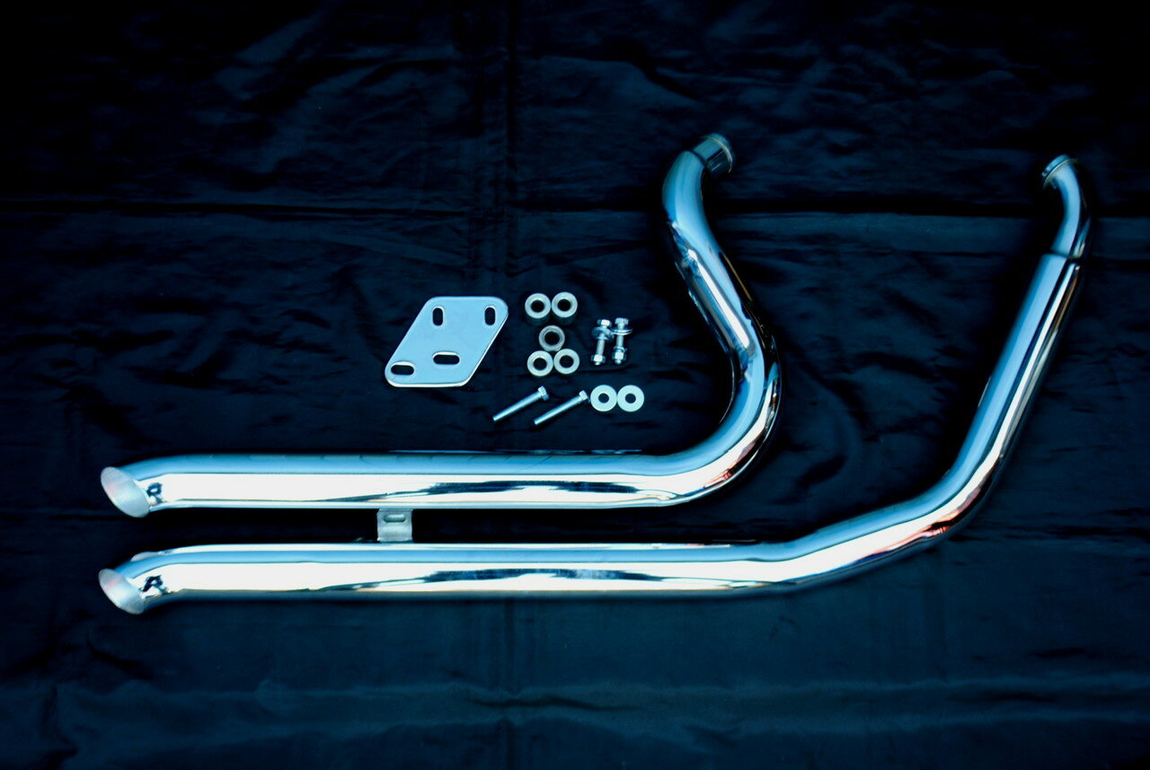 部品屋K&W BIG GROWL Downn Outs マフラー SOFTAILファミリー HARLEY-DAVIDSON ハーレーダビッドソン フルエキゾーストマフラー