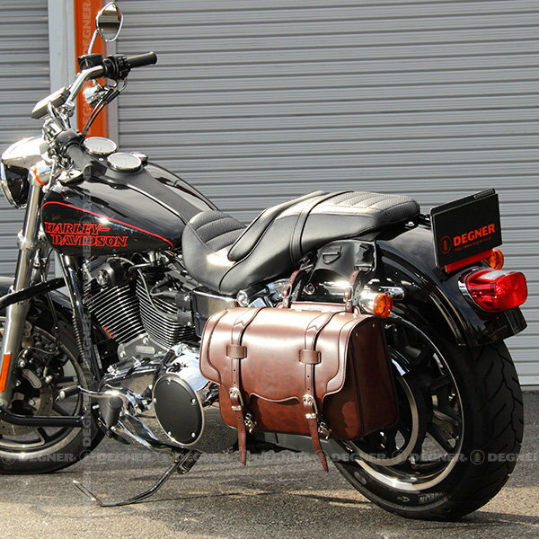 DEGNER デグナー シンセティックレザーサドルバッグ サイドバッグ 車体用バッグ・...